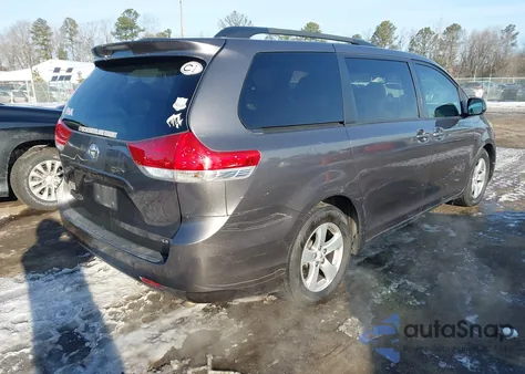 2012 Toyota Sienna Le V6 8 Passenger from USA, damaged, VIN 5TDKK3DC7CS211450